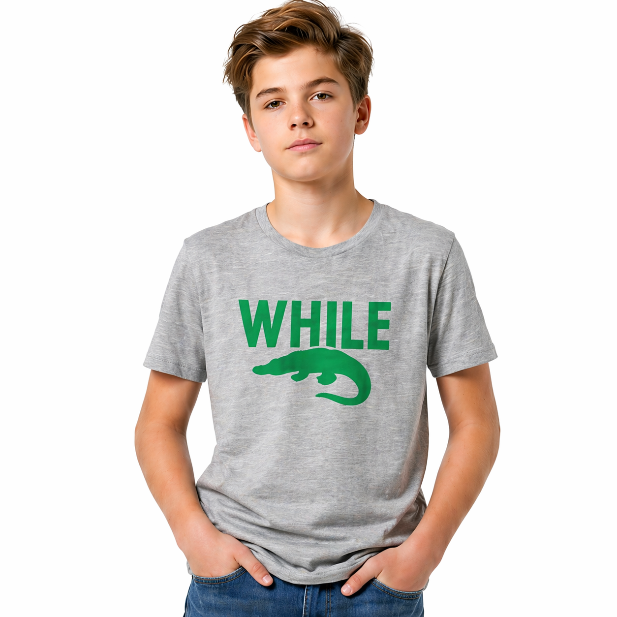 While Crocodile Youth Tee